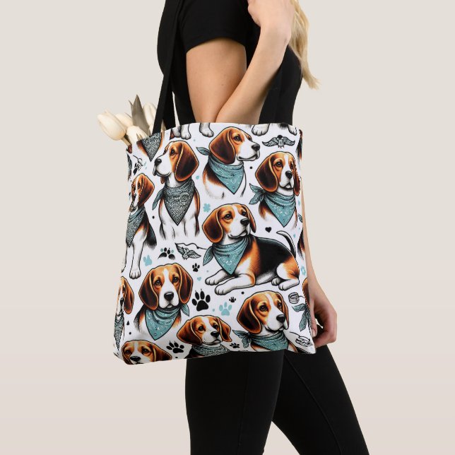 Bolsa Tote Vintage Beagle (Close Up)