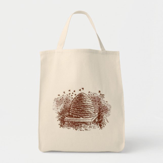 Bolsa Tote Vintage Beehive Behekeet (Frente)