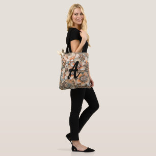 Bolsa Tote Vintage beige Brown cherry floresce Monograma