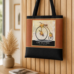 Bolsa Tote Vintage Bike Usufrua da barra de ferramentas