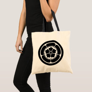 Bolsa Tote Vintage Black Oda Japan Mon Graphic