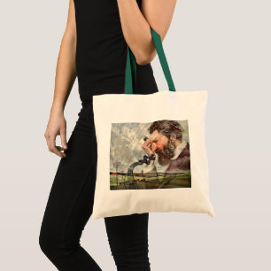Bolsa Tote Vintage Business, Telefone de Alexander Graham Bel