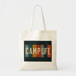 Bolsa Tote Vintage Camp Life Typography