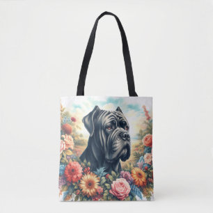 Bolsa Tote Vintage Cane Corso Pintura de Cães
