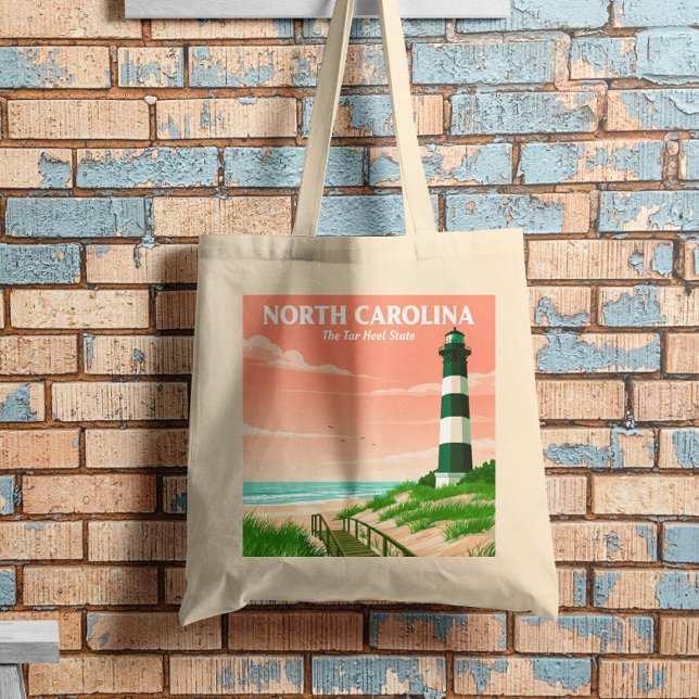 Bolsa Tote Vintage Carolina do Norte (Criador carregado)