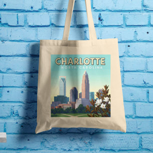 Bolsa Tote Vintage Charlotte Carolina do Norte