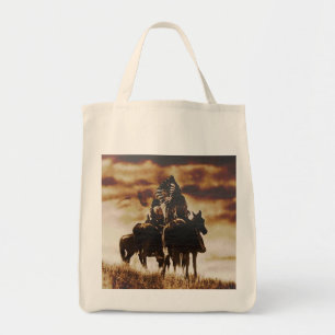 Bolsa Tote Vintage Cheyenne Warriors Grunge Grocery Tote Bag