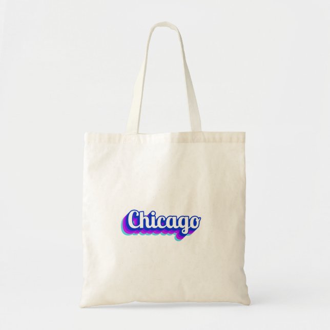 Bolsa Tote Vintage Chicago (Frente)