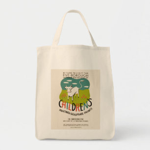 Bolsa Tote Vintage Children's Art bolsas - escolha estilo