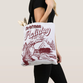 Bolsa Tote Vintage Christmas Holiday 