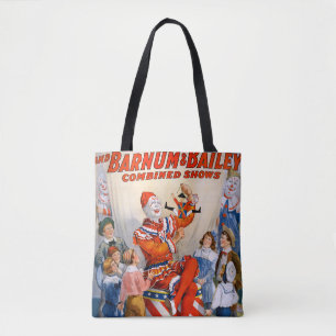 Bolsa Tote Vintage Circus ClowShow