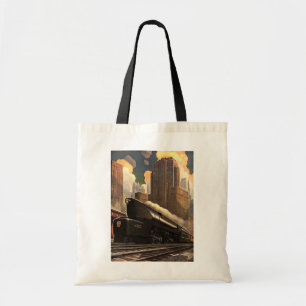 Bolsa Tote Vintage City, T1 Comboio Duplex em Caminhos de Fer
