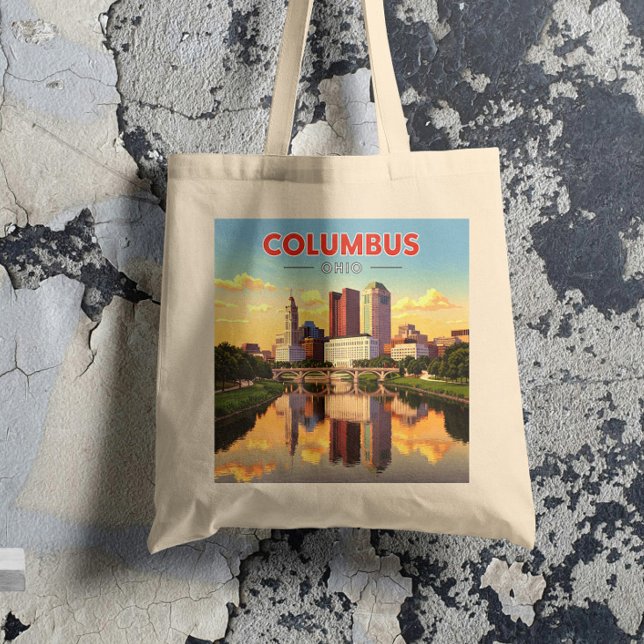 Bolsa Tote Vintage Columbus Ohio (Criador carregado)