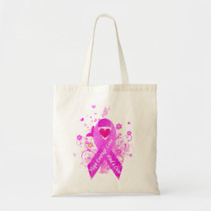Bolsa Tote Vintage cor-de-rosa da fita