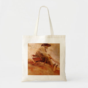 Bolsa Tote Vintage Cowboys, The Ore Wagon, do NC Wyeth