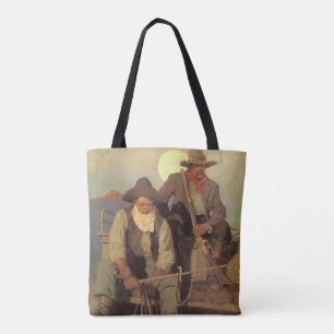Bolsa Tote Vintage Cowboys, The Pay Palco do NC Wyeth