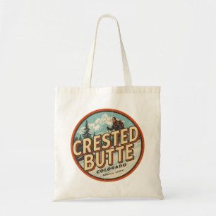 Bolsa Tote vintage crested butte colorado montanha ao ar livr