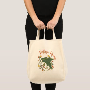 Bolsa Tote Vintage Crow Visions Grocert Tote Bag