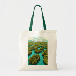 Bolsa Tote Vintage da Viagem de Ilustração da Gâmbia