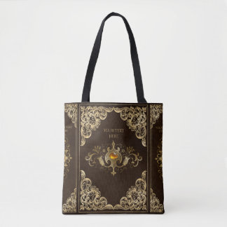 Bolsa Tote Vintage Dark Academia Book Cobrir