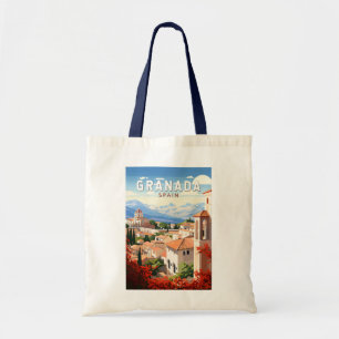 Bolsa Tote Vintage de Viagem de Espanha de Granada