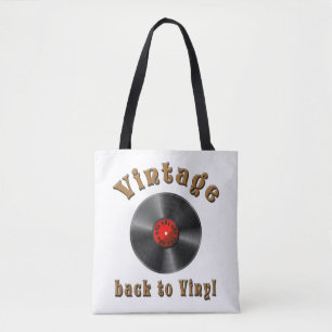 Bolsa Tote Vintage - De volta ao Vinyl, o recorde voltou