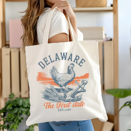 Bolsa Tote Vintage Delaware Souvenir Reusable Bag
