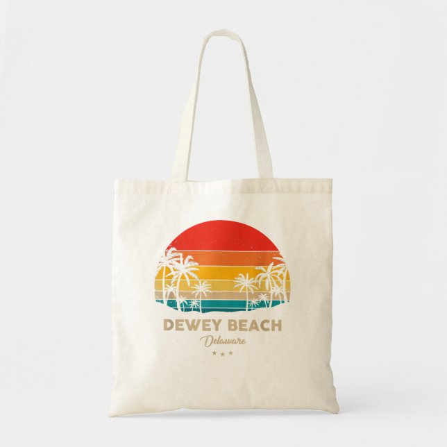 Bolsa Tote Vintage Dewey Beach Souvenir - Delaware (Frente)