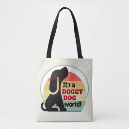 Bolsa Tote Vintage Doggy World
