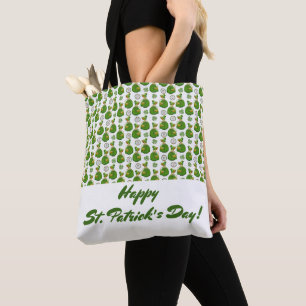 Bolsa Tote Vintage Dourado Green Scottish Girl Rua.Dia de Pat