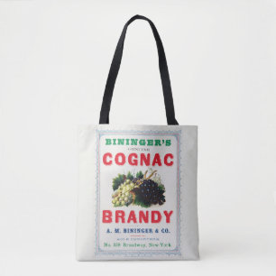Bolsa Tote Vintage e Cognac Brandy de Bininger.