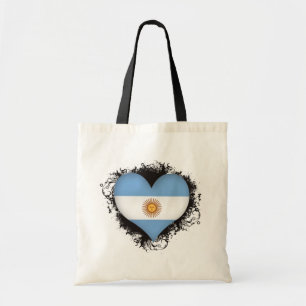 Bolsa Tote Vintage eu amo Argentina