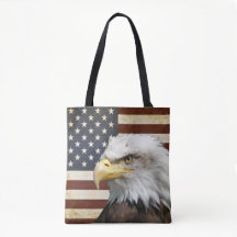 Vintage EUA Flag com o American Eagle Favor