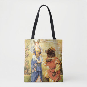 Bolsa Tote Vintage Fairy Tale, Beauty e Beast