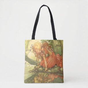 Bolsa Tote Vintage Fairy Tale, Príncipe Sapo Princesa por Pon