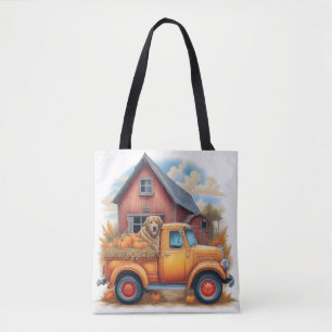 Bolsa Tote Vintage Fall Vibes, Retro Autumn Harvest, Outono,