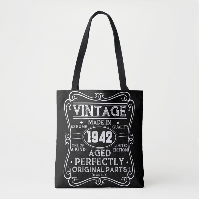Bolsa Tote Vintage Feita Em 1942 (Frente)