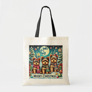 Bolsa Tote Vintage Felry Natal Terrier Yorskhire Yorkie
