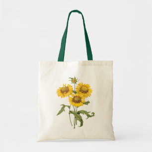 Bolsa Tote Vintage Floral Flor Flor Sunflower por Redoute