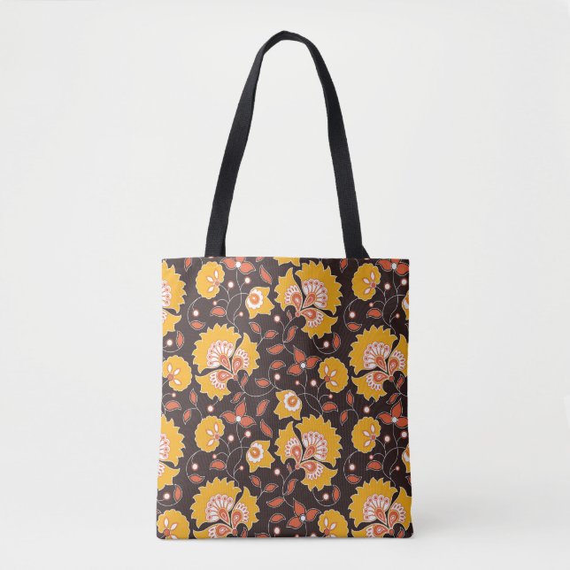 Bolsa Tote Vintage Floral Invisível (Frente)