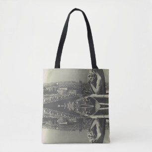 Bolsa Tote Vintage France Paris Notre Dame Catedral