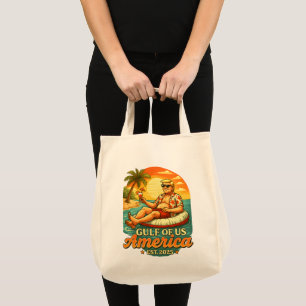 Bolsa Tote Vintage Funny Trump América Golfo 2025