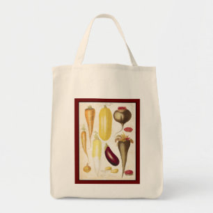 Bolsa Tote Vintage Garden Vegetables Kitchen Art Shopping