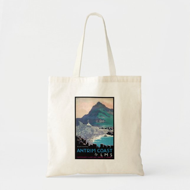 Bolsa Tote Vintage Giants Causeway Antrim Coast Irlanda (Frente)
