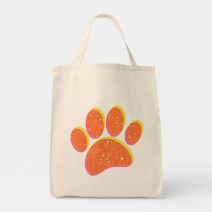 Bolsa Tote Vintage Grainy Dog Pawprint