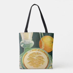 Bolsa Tote Vintage Health Comida, Bebidas, café da manhã saud