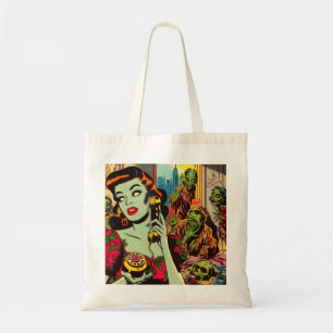 Bolsa Tote Vintage Horror Histórias em quadrinhos Zombie
