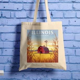 Bolsa Tote Vintage Illinois