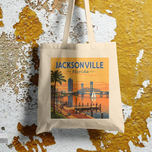 Bolsa Tote Vintage Jacksonville Florida