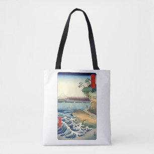 Bolsa Tote Vintage Japonês Ukiyo-e Art Boushu hota no kaigan